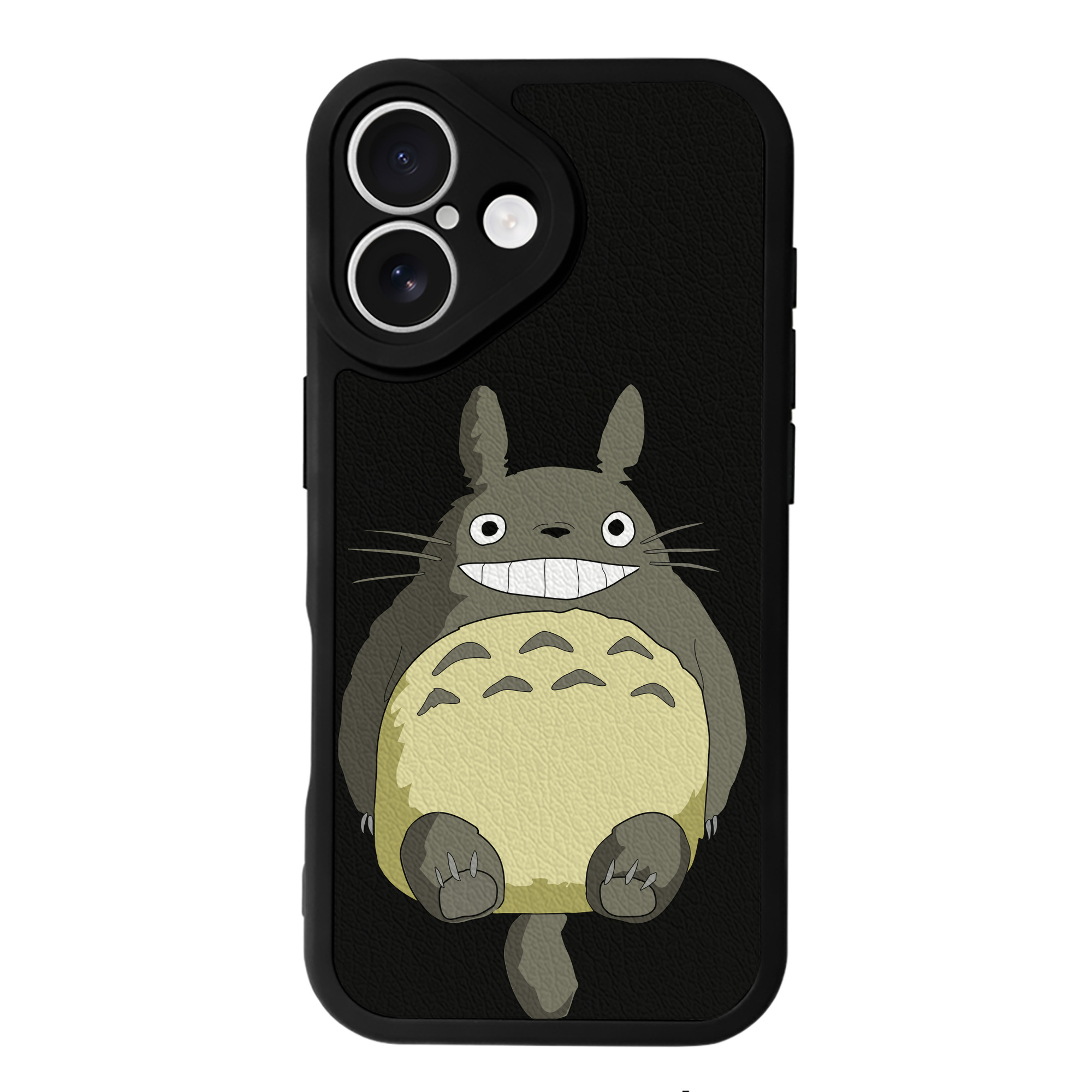 （画像用） となりのトトロ 草壁メイ 草壁サツキ My Neighbor Totoro Satsuki Kusakabe Mei Kusakabe 【iPhone 16シリーズ対応】シリコンスマホケース（レザー調） 材質：シリコン
